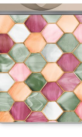 Hexagons in stained glass
