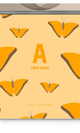 Amber Butterflies Monogram