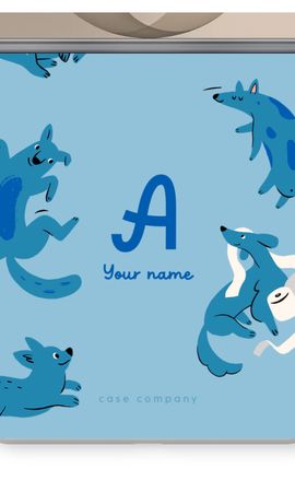Playful Dogs Monogram