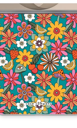 Retro Bloemen N°2 - Blauw