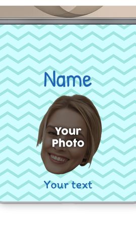 Personalisiertes Gesicht - Streifendesign