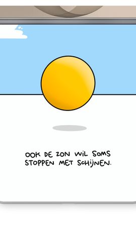 Stoppen met schijnen