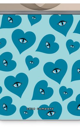 Blue heart eyes