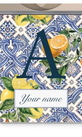 Monogram Blue tiles