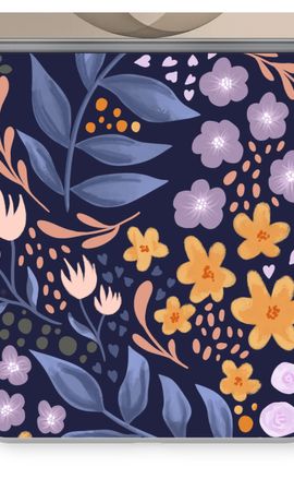 Flowers with blue leaves