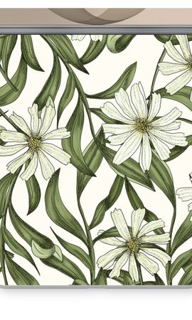 White flower pattern