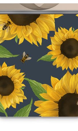 Sunflower and bees