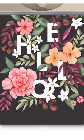 Hello in flowers