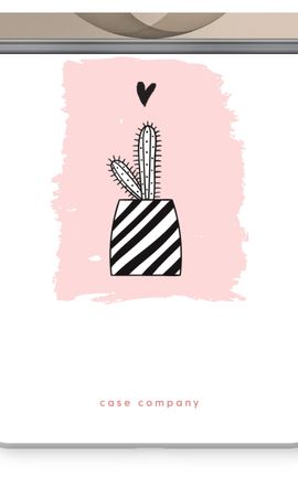 Black and white cactus