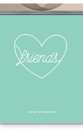 Friends heart pastel