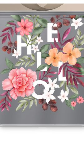 Hello in flowers