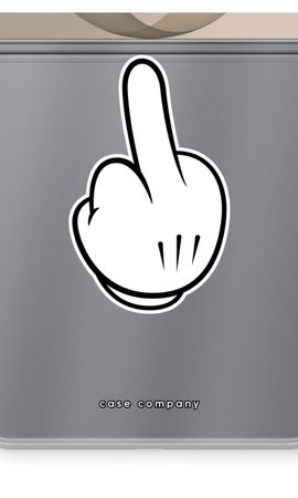 Middle finger white