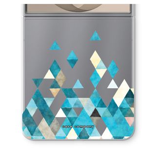 Coloured triangles blue