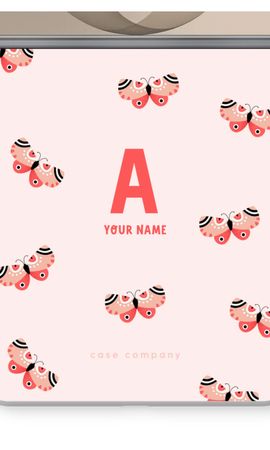 Rosy Butterflies Monogram