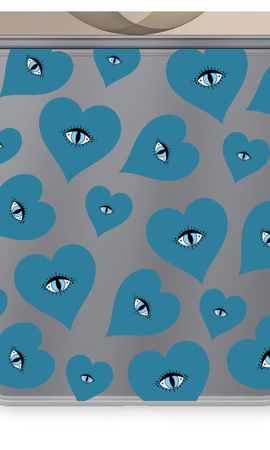 Blue heart eyes