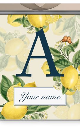 Monogram Lemons, Oranges of Peaches