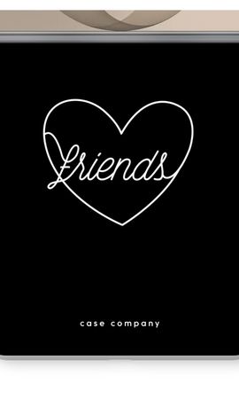 Friends heart black