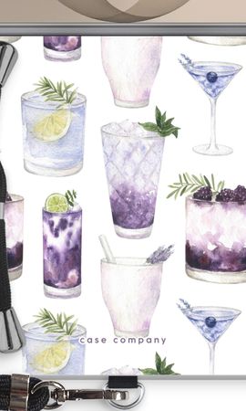 Violet cocktails