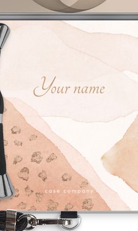 Gold Spots Namecase - Blush