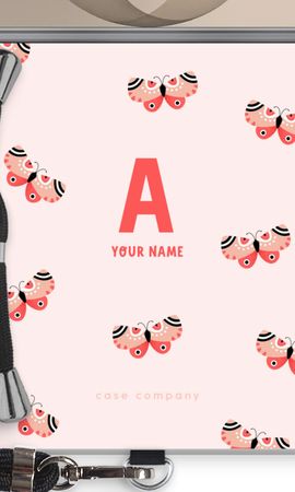 Rosy Butterflies Monogram