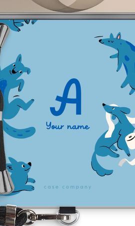 Playful Dogs Monogram