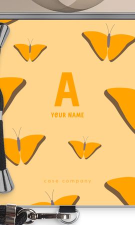Amber Butterflies Monogram