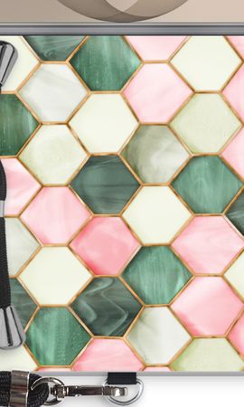 Hexagons in stained glass