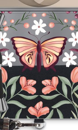 Vlinder in een bloemenwereld