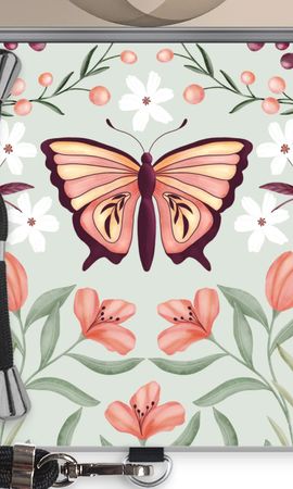 Vlinder in een bloemenwereld