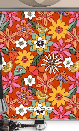 Retro Flowers - Red