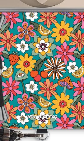 Retro Flowers N°2 - Blue