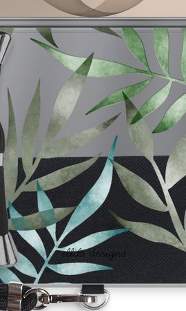 Tropical watercolor leaves