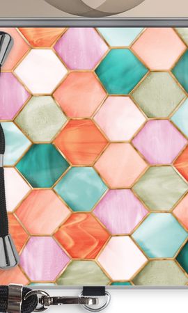 Hexagons in stained glass