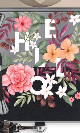Hello in flowers