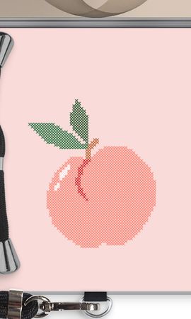 Stitched Peach
