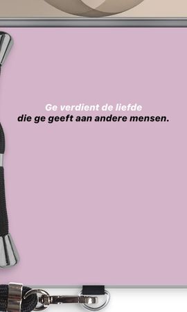 Ge verdient de liefde
