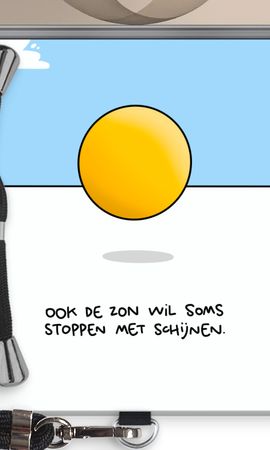 Stoppen met schijnen