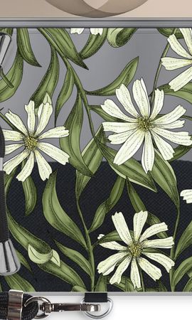 Wit bloemenpatroon