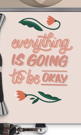 Optimistic flower girl