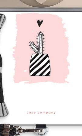 Black and white cactus
