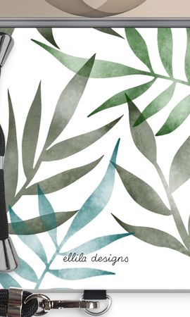 Tropical watercolor leaves
