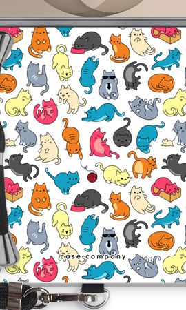 Colourful cats