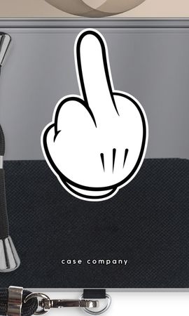 Middle finger white