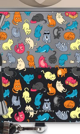 Colourful cats