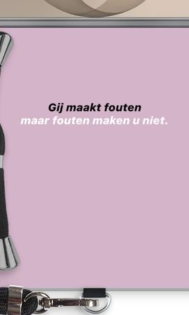 Fouten maken u niet