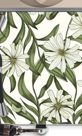Wit bloemenpatroon