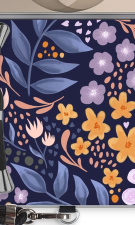 Flowers with blue leaves