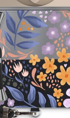 Flowers with blue leaves