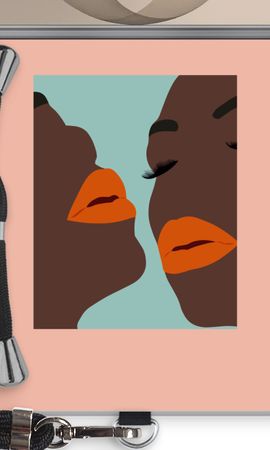 Orange lips
