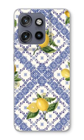 Blue tiles and lemons